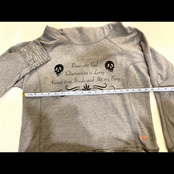Custom Designed pullover hoodie, size Large, colour Grey - Picture 4 of 4